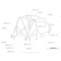 ARCO DE SEGURIDAD OMP PEUGEOT 106 ,CITROEN SAXO