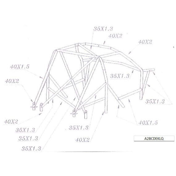 PEUGEOT 106, CITROEN SAXO OMP ROLL BAR