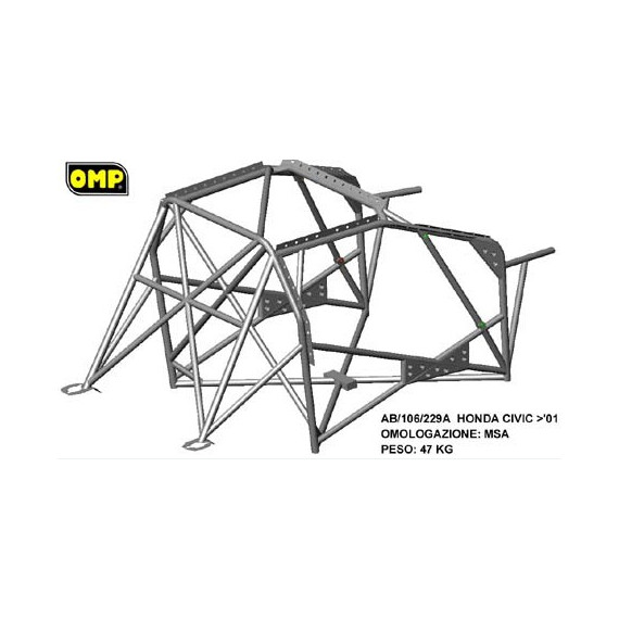 ARCO DE SEGURIDAD OMP HONDA CIVIC 7th series