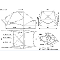 ARCO DE SEGURIDAD OMP MITSUBISHI LANCER / CARISMA