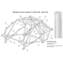 MITSUBISHI LANCER / CARISMA OMP ROLL BAR