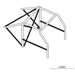 PEUGEOT 206 OMP ROLL BAR