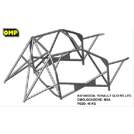 RENAULT CLIO 2nd series OMP ROLL BAR