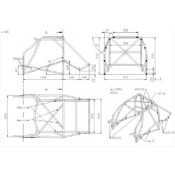 SUZUKI SWIFT 4th series OMP ROLL BAR