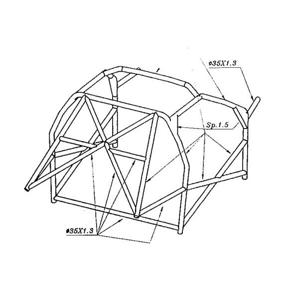 ARCO DE SEGURIDAD OMP VOLKSWAGEN POLO 3rd series