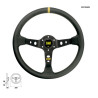 OMP CORSICA BLACK SMOOTH LEATHER STEERING WHEEL