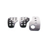 SET 3 PEDALES ALUMINIO OMP PLATEADO