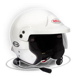 CASCO BELL MAG-10 RALLY SPORT BLANCO HANS FIA8859-2015