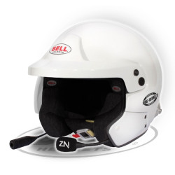 CASCO BELL MAG-10 RALLY SPORT BLANCO HANS FIA8859-2015