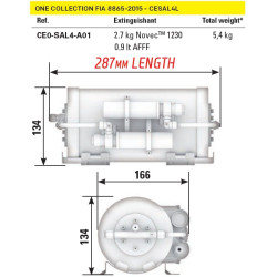 EXTINCIÓN AUTOMÁTICA ELÉCTRICA OMP CESAL4L FIA 8865-2015