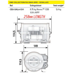 EXTINCIÓN AUTOMÁTICA ELÉCTRICA OMP CESAL4XS FIA 8865-2015