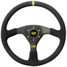 FLAT STEERING WHEEL OMP VELOCITA 'LEATHER BACK