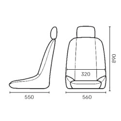 SIÈGE OMP CLASSIC AVEC APPUI-TÊTE