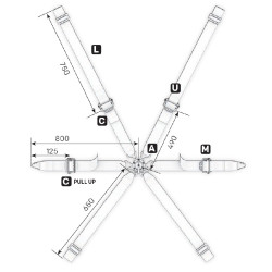 ARNES OMP ONE 2" WRC PULL UP FIA 8853-2016