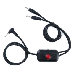 ADP RADIO CABLE WITH PTT BUTTON AND UHF / VHF RADIO CONNECTION