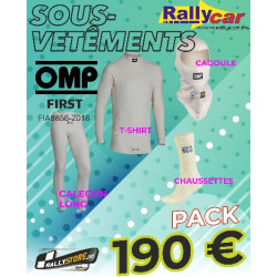 PACK OMP DE ROPA INTERIOR IGNIFUGA FIA PARA RALLY